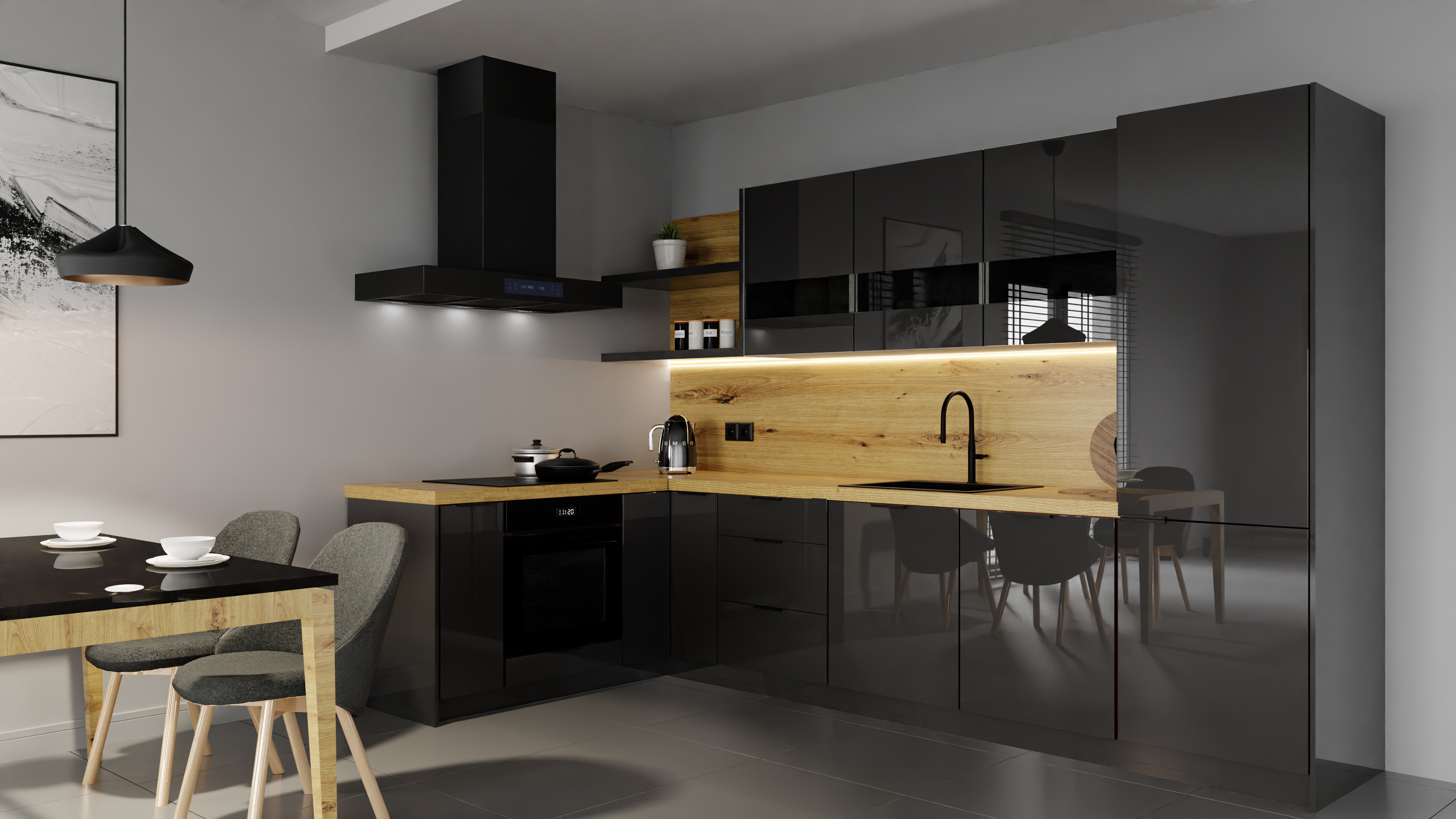 Kuchnia Modern akryl cashmere połysk